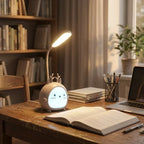 Lampada da lettura per bambini | LED delicato e collo flessibile | Ricaricabile USB