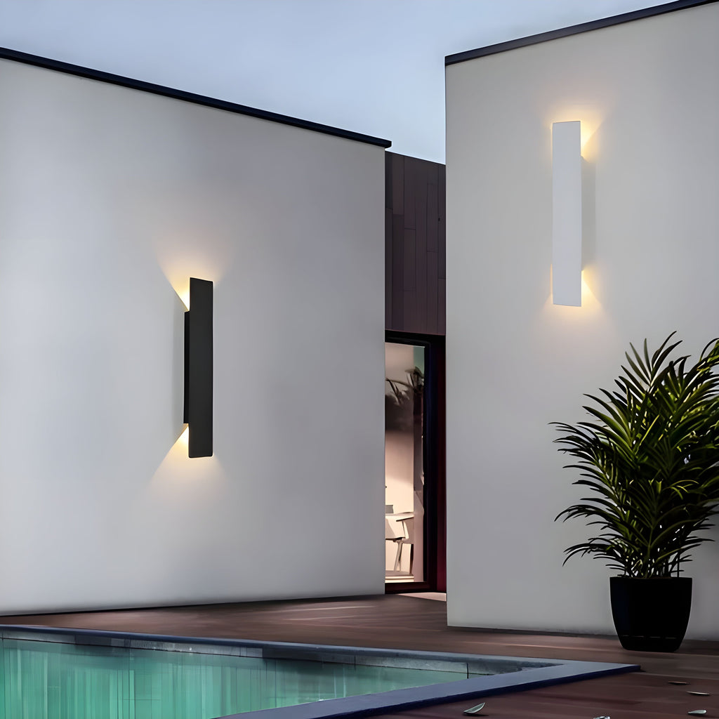 Lampada da parete LED moderna in alluminio resistente alle intemperie per esterni