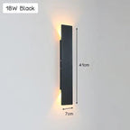 Lampada da parete LED moderna in alluminio resistente alle intemperie per esterni