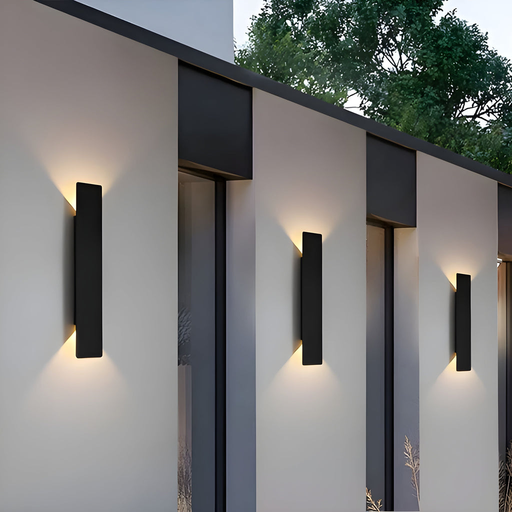 Lampada da parete LED moderna in alluminio resistente alle intemperie per esterni