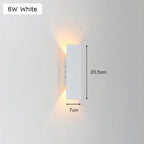 Lampada da parete LED moderna in alluminio resistente alle intemperie per esterni