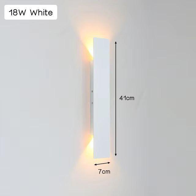Lampada da parete LED moderna in alluminio resistente alle intemperie per esterni