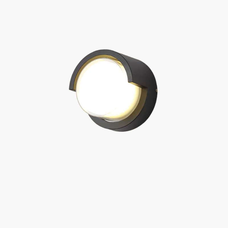 Lampada da parete per esterni con LED integrato bianco caldo, resistente alle intemperie