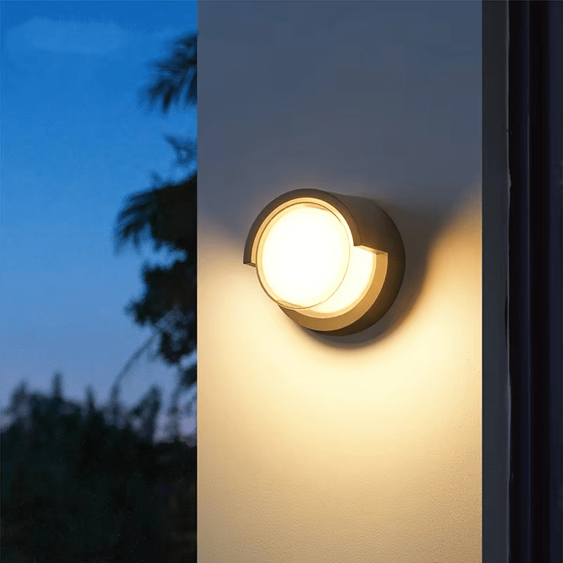 Lampada da parete per esterni con LED integrato bianco caldo, resistente alle intemperie