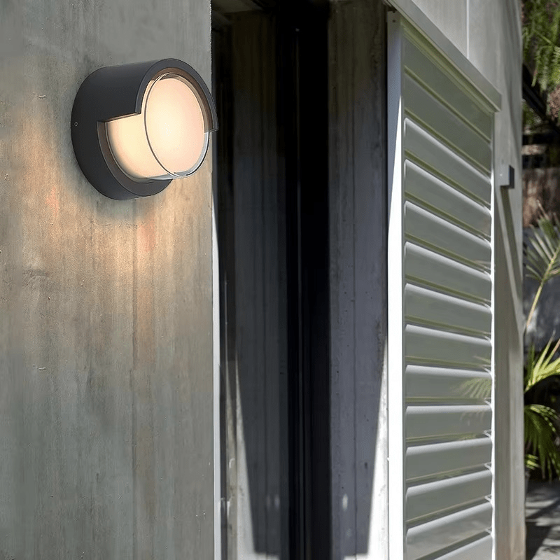 Lampada da parete per esterni con LED integrato bianco caldo, resistente alle intemperie