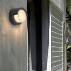 Lampada da parete per esterni con LED integrato bianco caldo, resistente alle intemperie