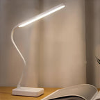Lampada da scrivania con braccio flessibile | Luce bianca calda, naturale e fredda, dimmerabile | Ricaricabile USB o ali