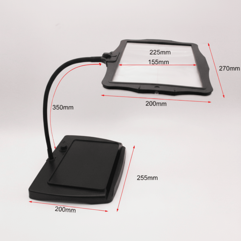 Lampada da scrivania LED con lente d'ingrandimento per lavori di precisione