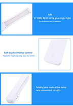 Lampada da scrivania LED con protezione occhi