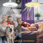 Lampada da soffitto 2 in 1 con ventilatore – Controllabile con telecomando
