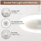 Lampada da soffitto 2 in 1 con ventilatore – Controllabile con telecomando