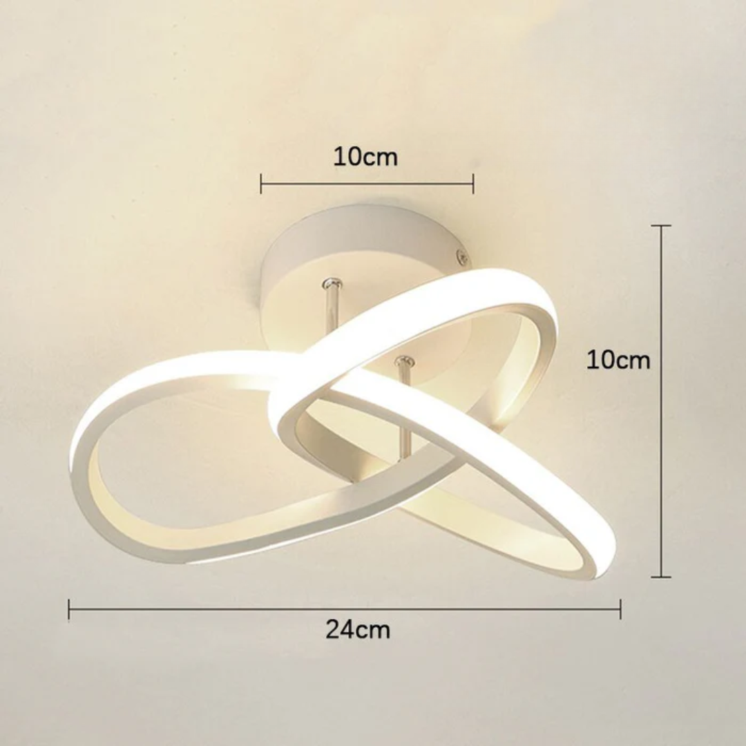 Lampada da soffitto moderna a tre anelli