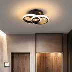 Lampada da soffitto moderna a tre anelli