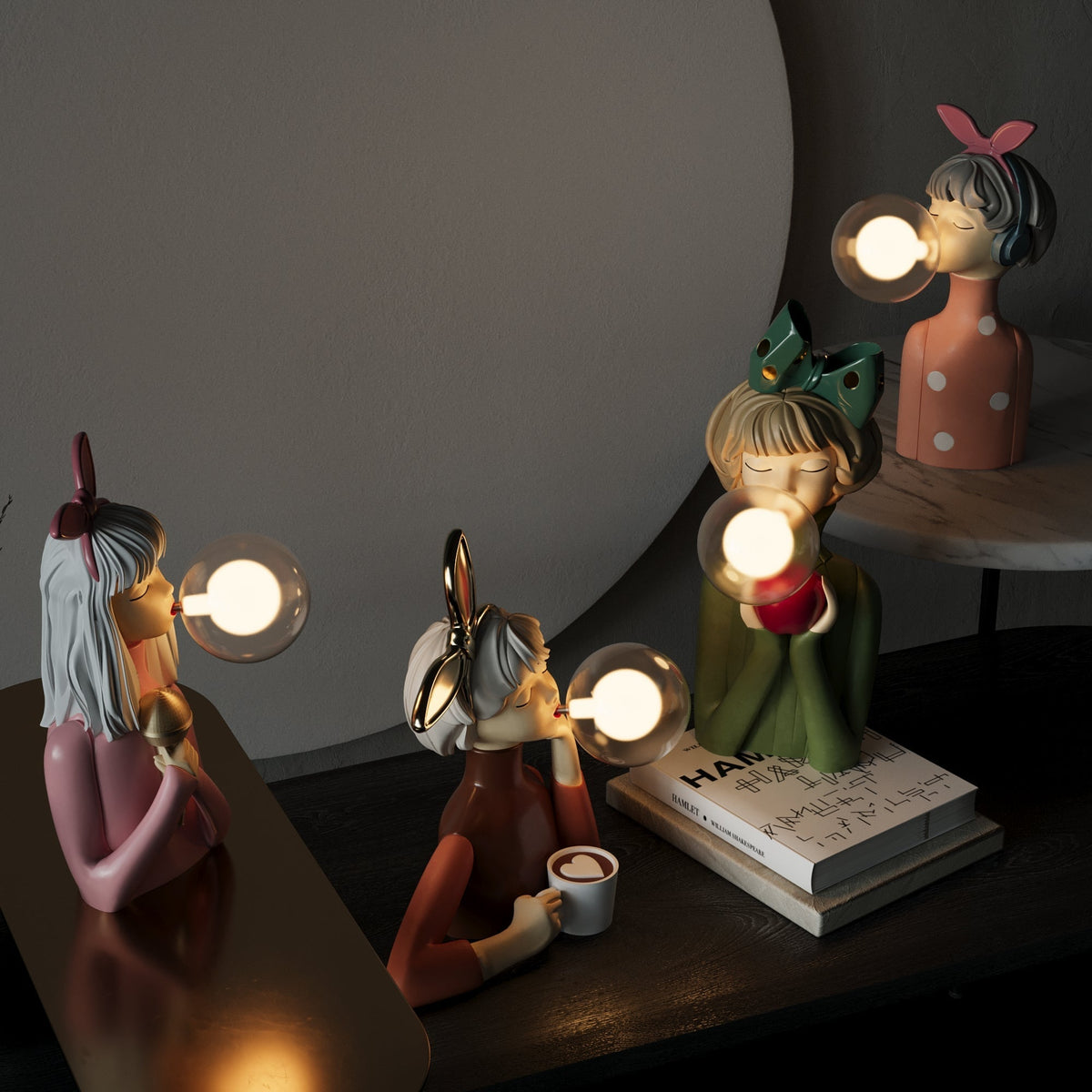 Lampada da tavolo artigianale Artisan Sisters