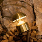 Lampada da tavolo cordless in ferro battuto 15 × 10 × 9 cm | Dome, Drum, Halo, Orbit, Cone | Luce ambientale ricaricabil