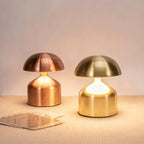 Lampada da tavolo cordless in ferro battuto 15 × 10 × 9 cm | Dome, Drum, Halo, Orbit, Cone | Luce ambientale ricaricabil