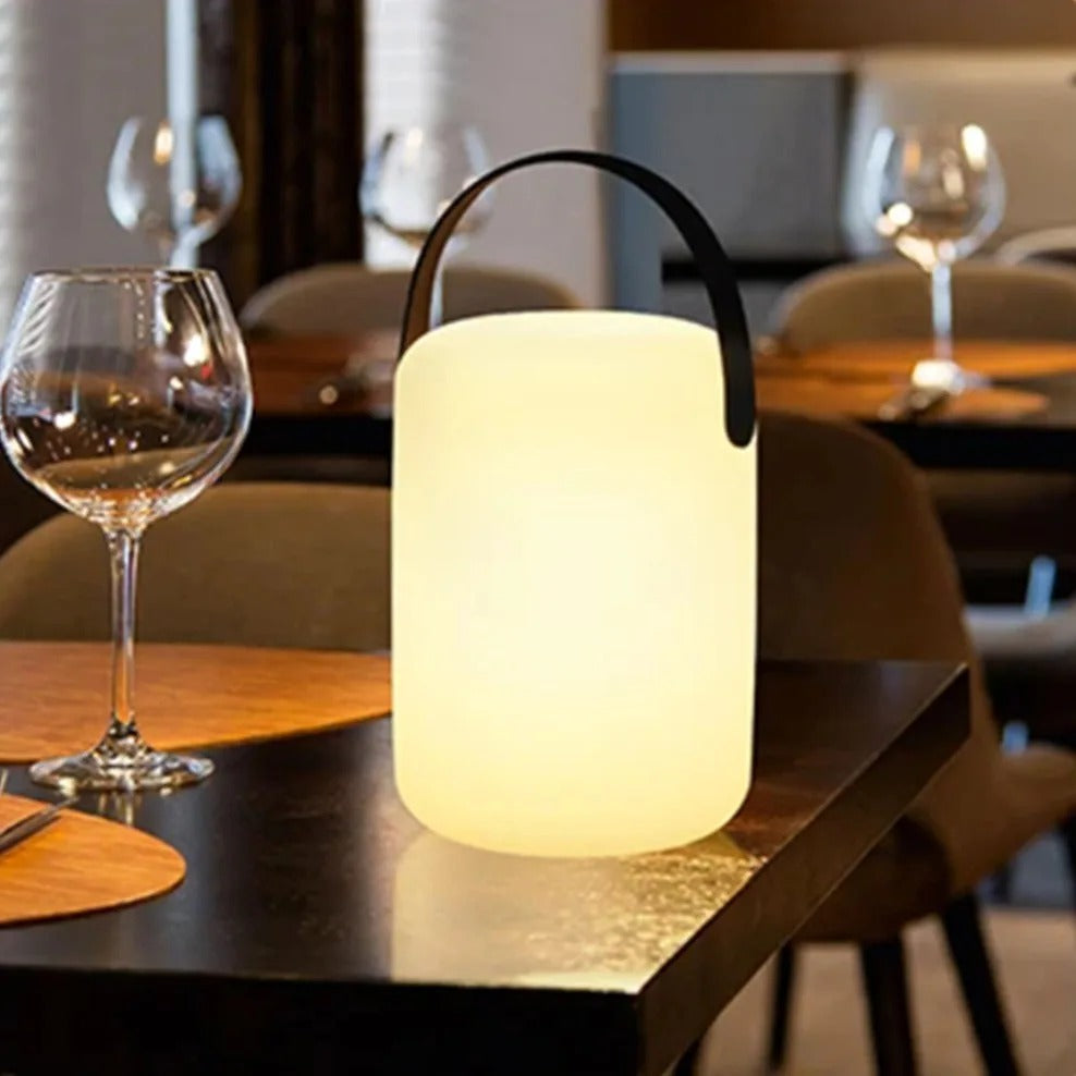 Lampada da tavolo portatile ricaricabile impermeabile con telecomando LuminaFusion