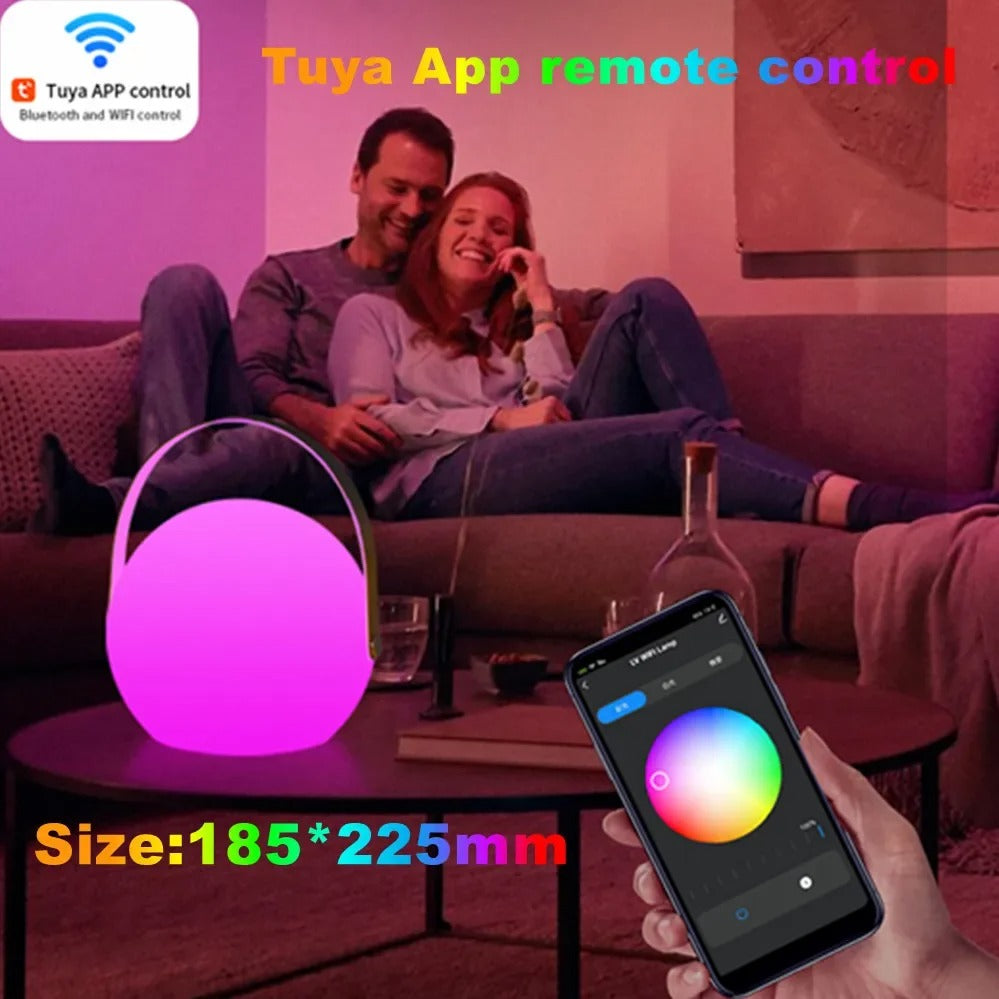 Lampada da tavolo portatile ricaricabile impermeabile con telecomando LuminaFusion