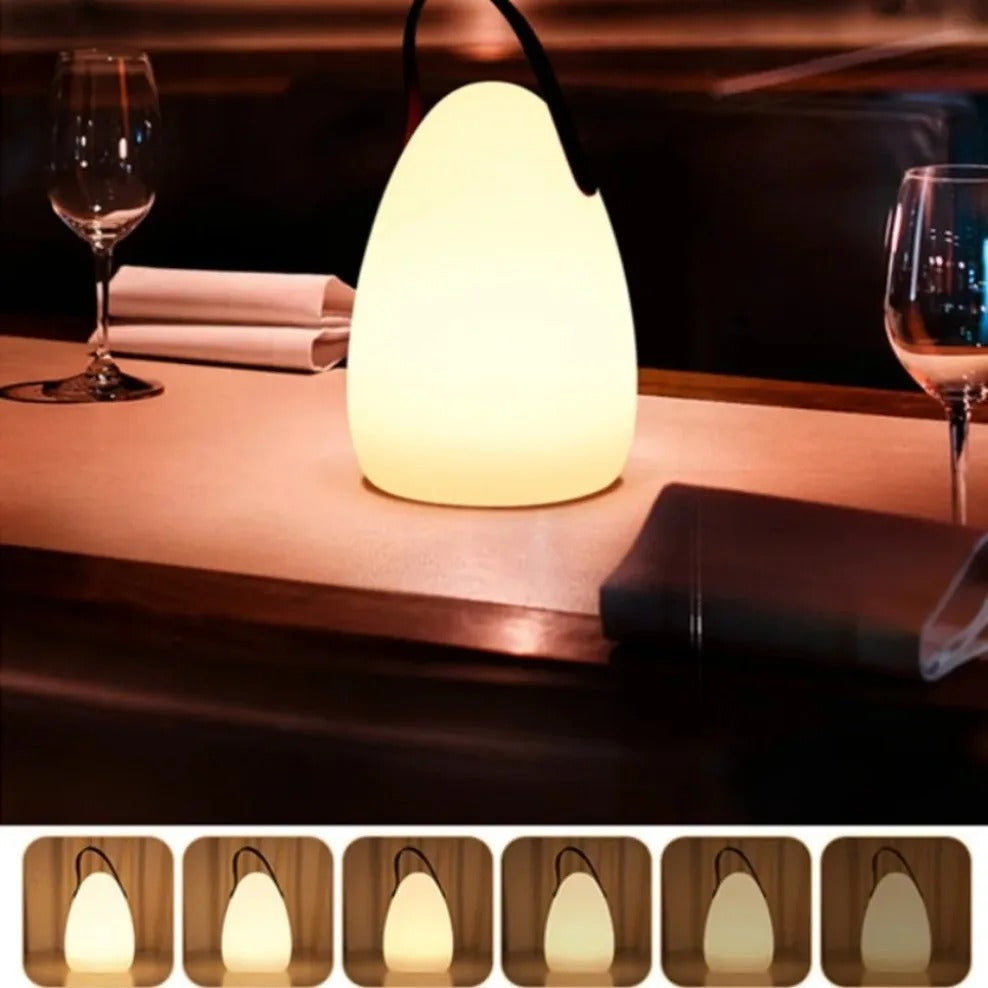 Lampada da tavolo portatile ricaricabile impermeabile con telecomando LuminaFusion