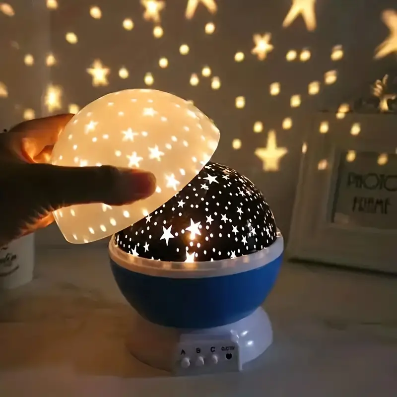 Lampada da tavolo proiettore di stelle con cupola rotante