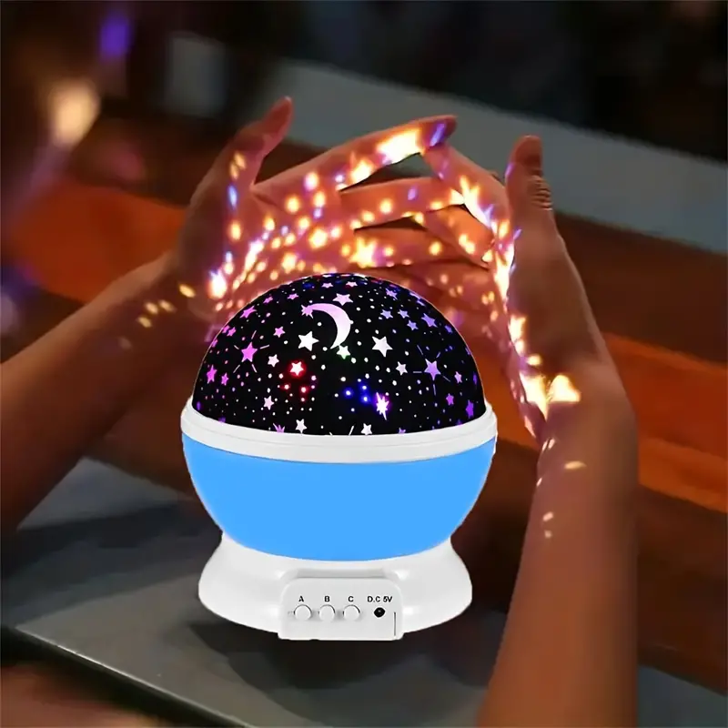 Lampada da tavolo proiettore di stelle con cupola rotante