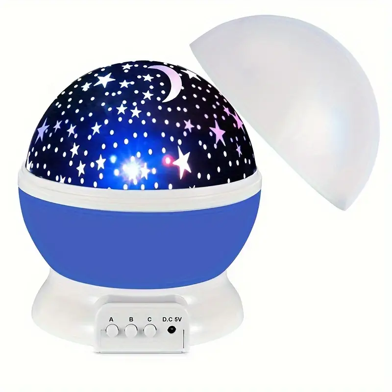 Lampada da tavolo proiettore di stelle con cupola rotante