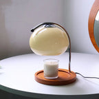 Lampada da tavolo retrò Alyssa in vetro elegante