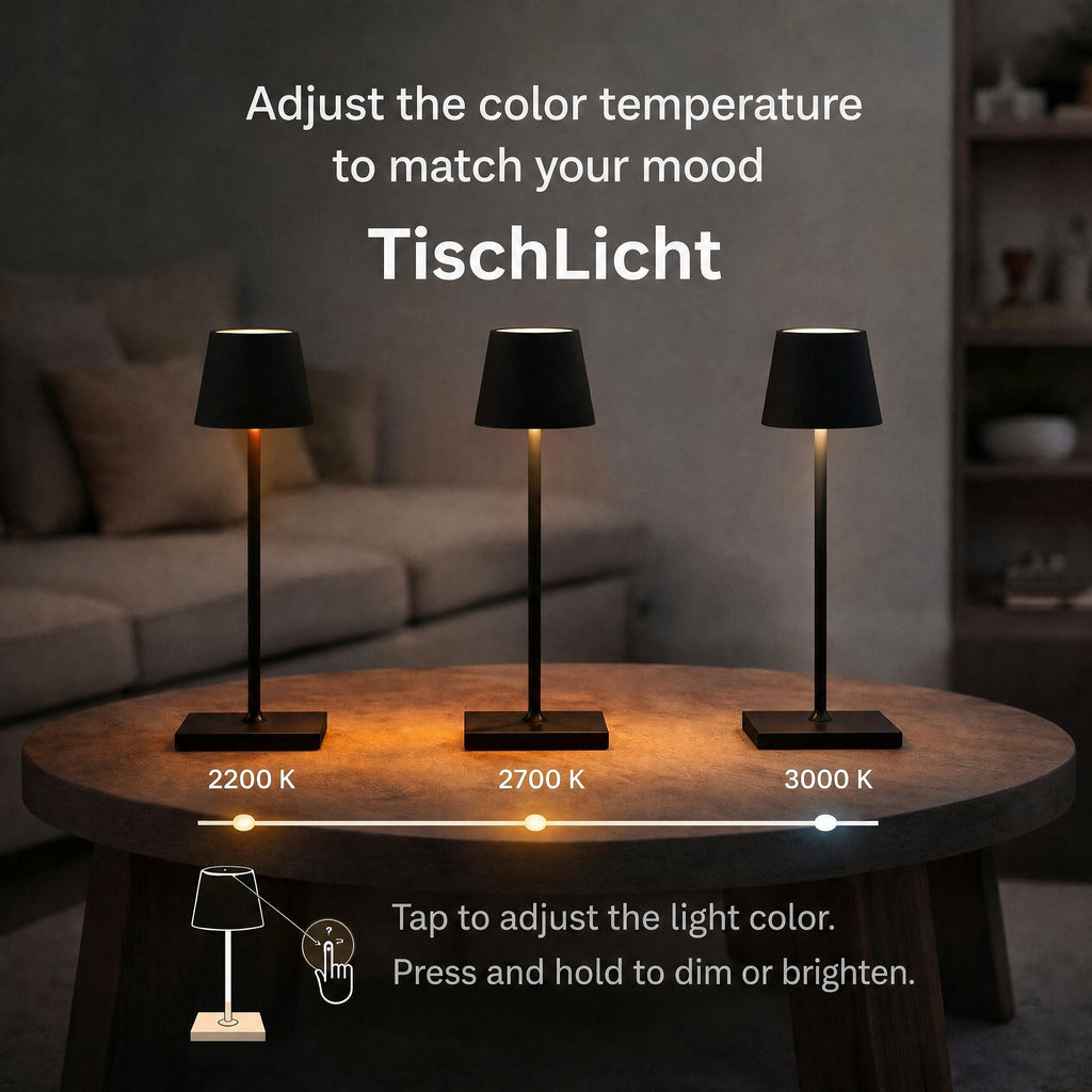 Lampada da tavolo senza fili | TischLicht
