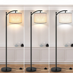 Lampada da terra a LED con 3 temperature di colore, piantana industriale per lettura in camera da letto e ufficio, paral