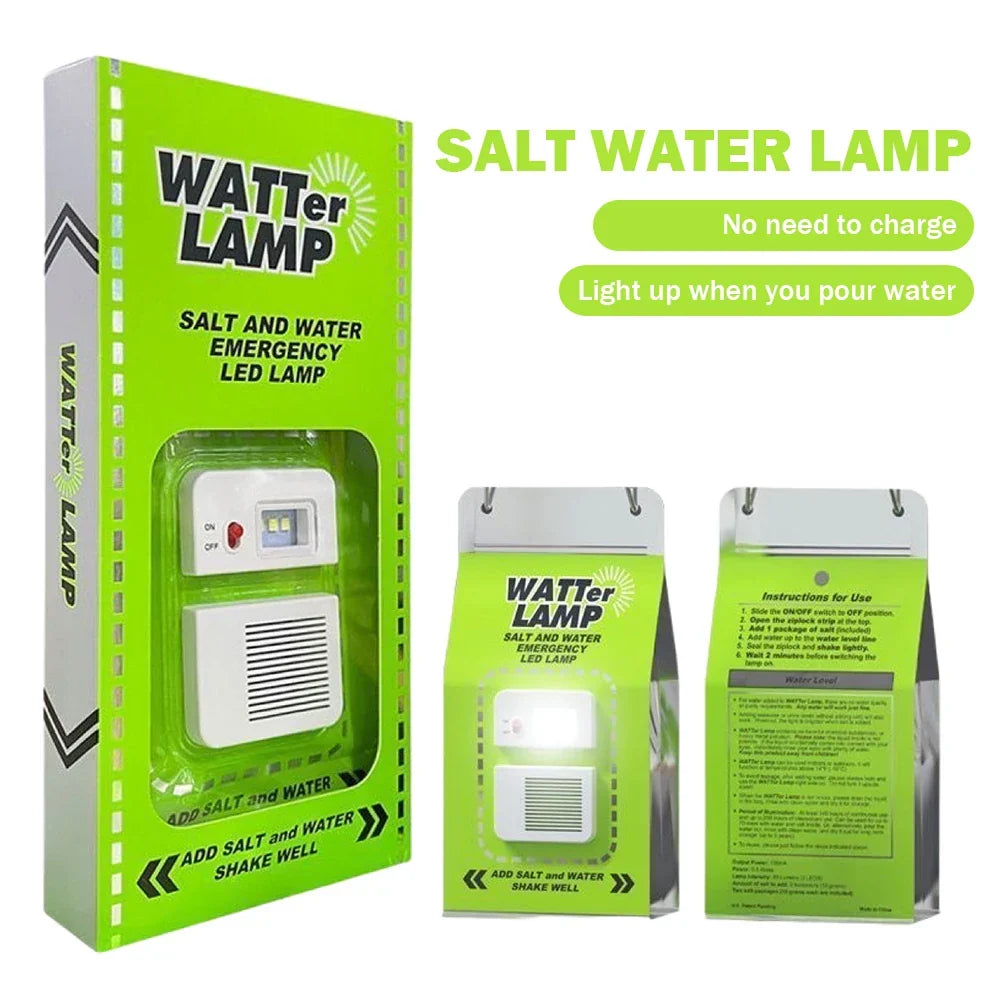Lampada LED ad acqua salata