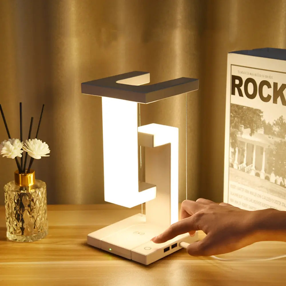 Lampada a levitazione magnetica con ricarica wireless Aetherlight
