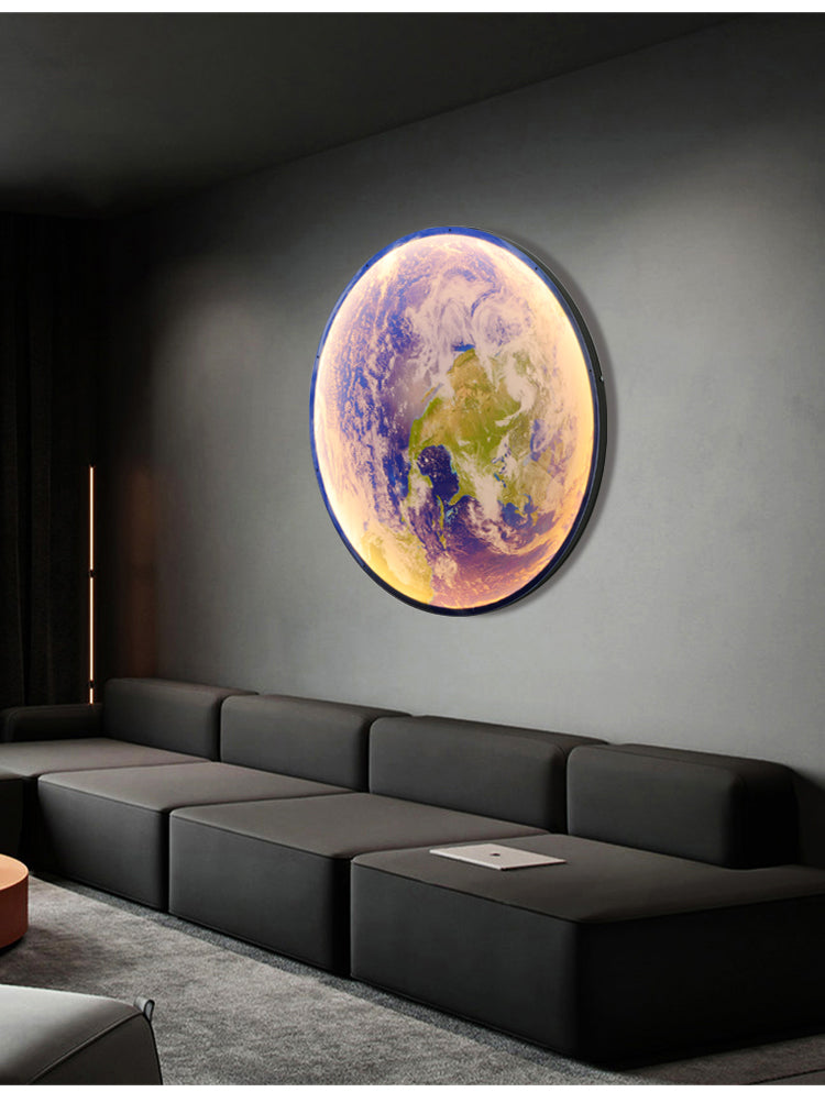 Lampada da parete o soffitto 3D Luna o Terra LED (3 stili) 24–80 cm