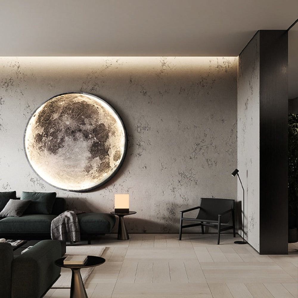 Lampada da parete o soffitto 3D Luna o Terra LED (3 stili) 24–80 cm