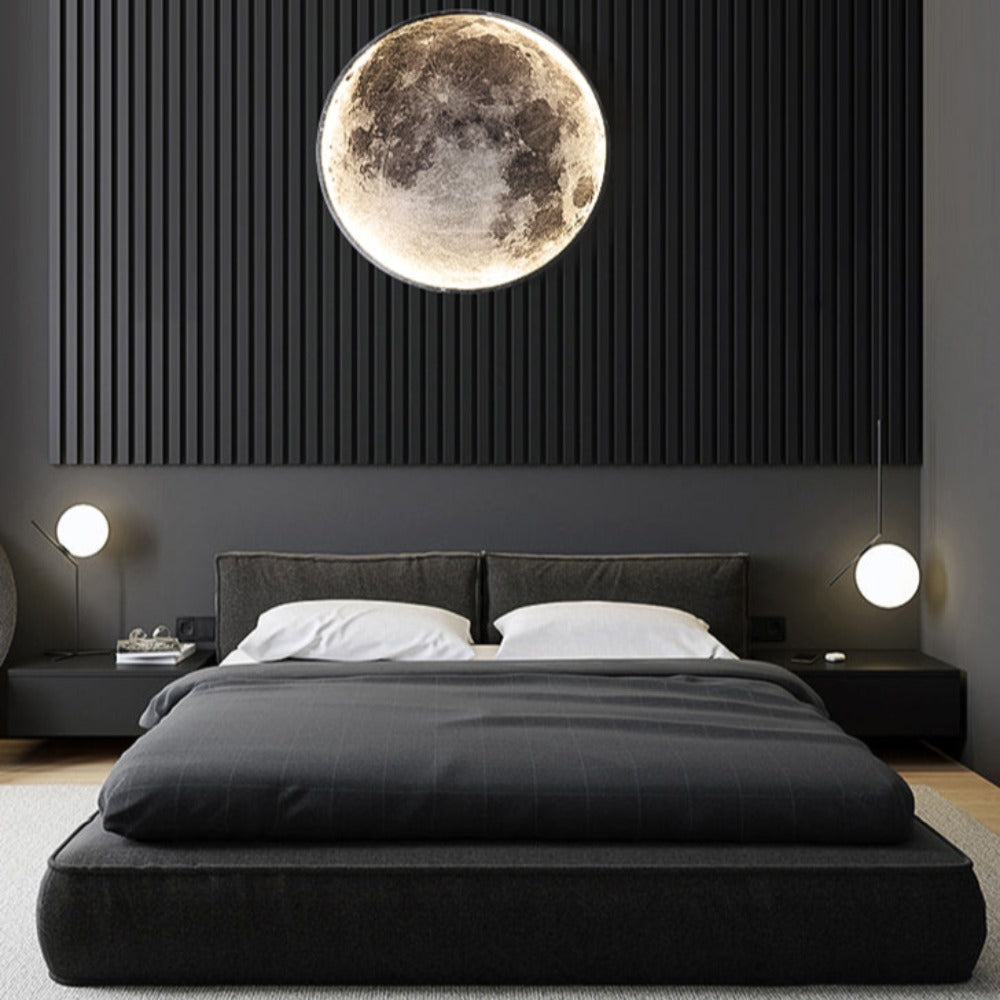 Lampada da parete o soffitto 3D Luna o Terra LED (3 stili) 24–80 cm