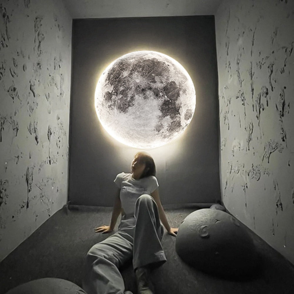 Lampada da parete o soffitto 3D Luna o Terra LED (3 stili) 24–80 cm