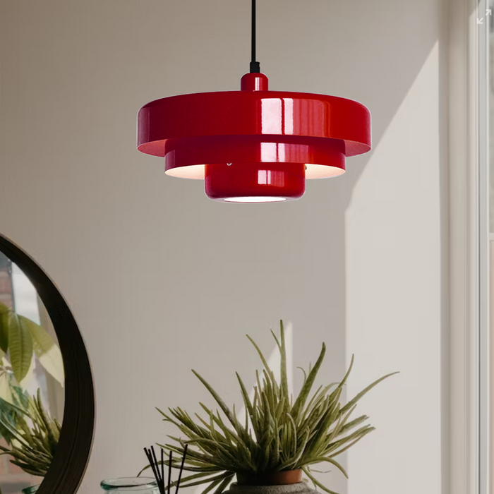Lampada a sospensione LED stile Bauhaus – Luce vintage regolabile per cucina e sala da pranzo