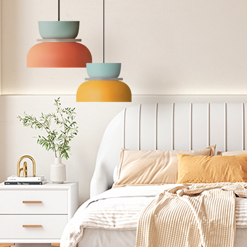 Lampada a sospensione nordica a blocchi di colore – Luce moderna per cucina e sala da pranzo