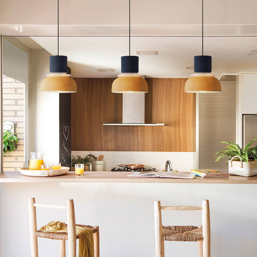 Lampada a sospensione nordica a blocchi di colore – Luce moderna per cucina e sala da pranzo