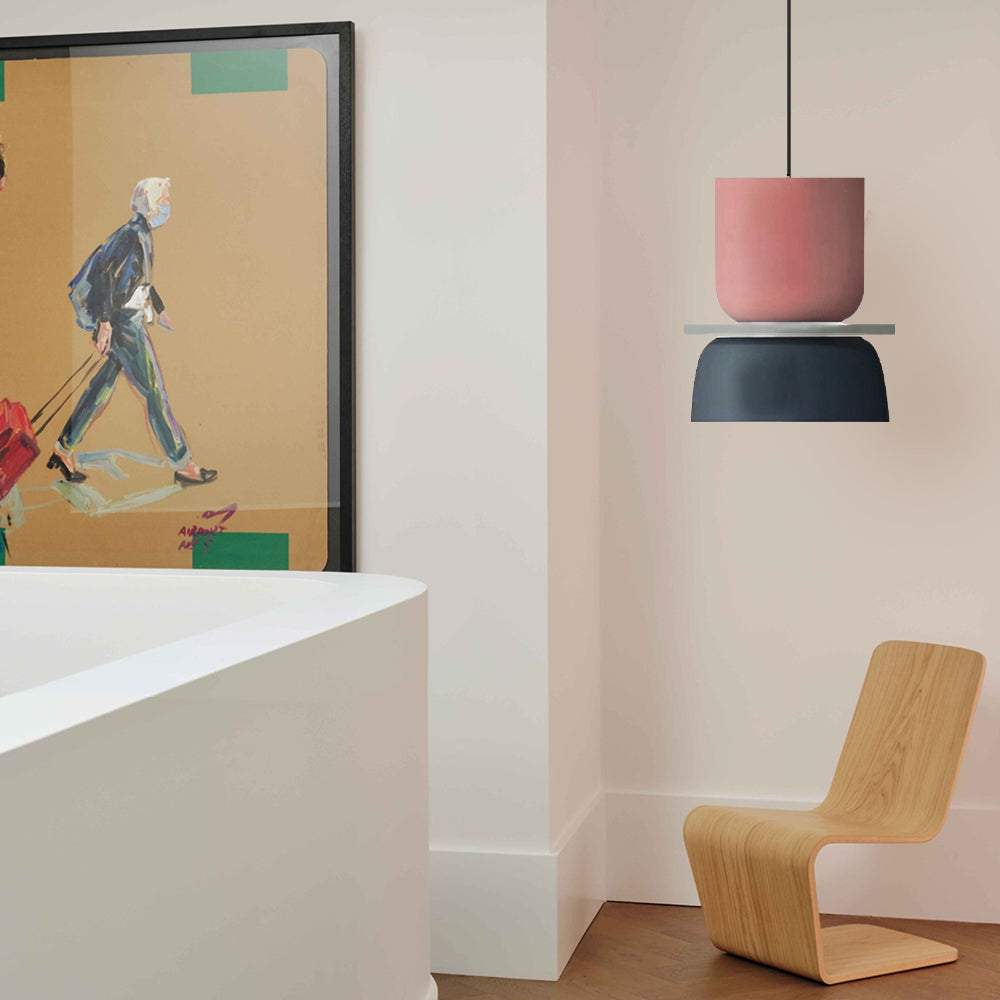 Lampada a sospensione nordica a blocchi di colore – Luce moderna per cucina e sala da pranzo