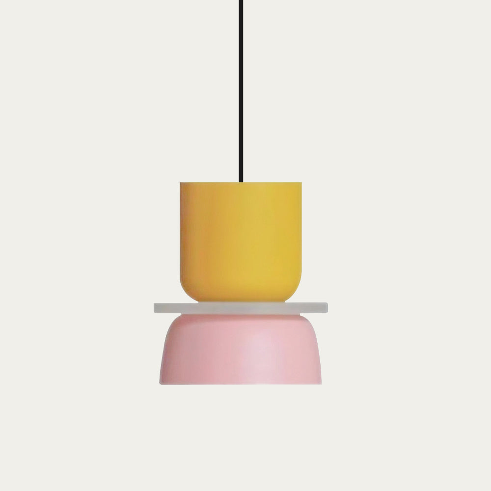 Lampada a sospensione nordica a blocchi di colore – Luce moderna per cucina e sala da pranzo