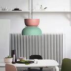 Lampada a sospensione nordica a blocchi di colore – Luce moderna per cucina e sala da pranzo