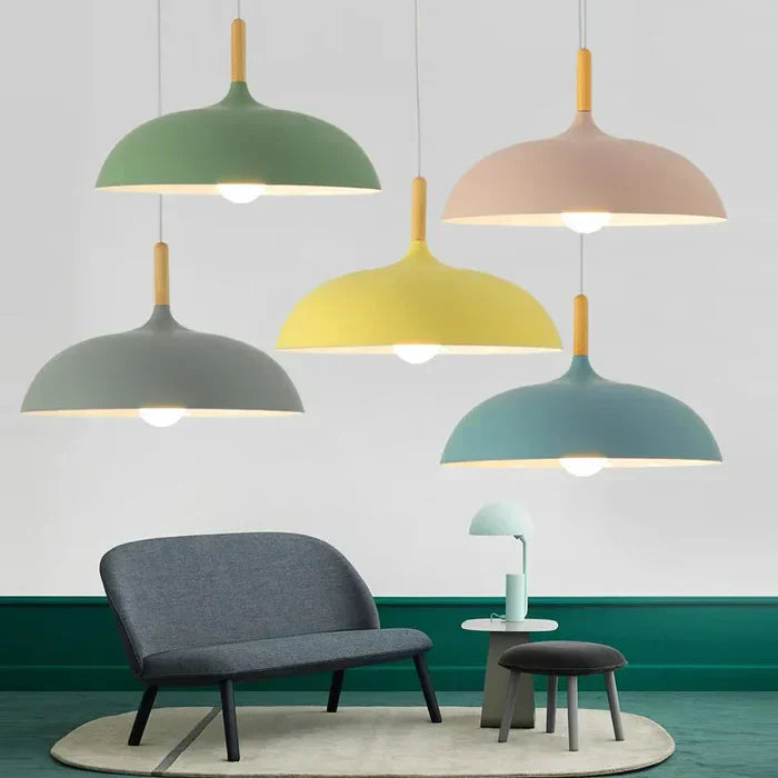 Lampada a sospensione in rovere scandinavo ScandiLuxe