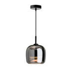 Lampada a sospensione in vetro nero nordico – Luce moderna per isola cucina e sala da pranzo