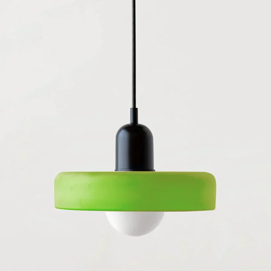 Lampada a sospensione in vetro soffiato stile scandinavo