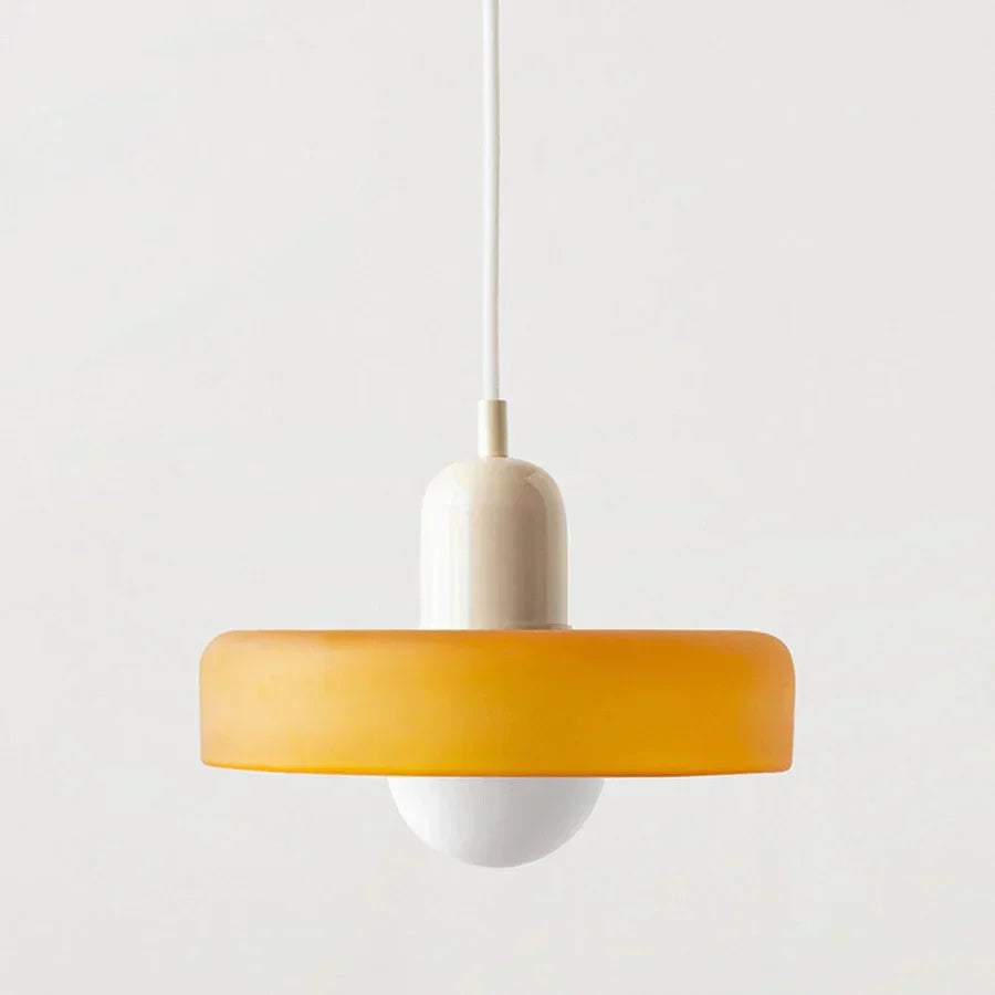 Lampada a sospensione in vetro soffiato stile scandinavo