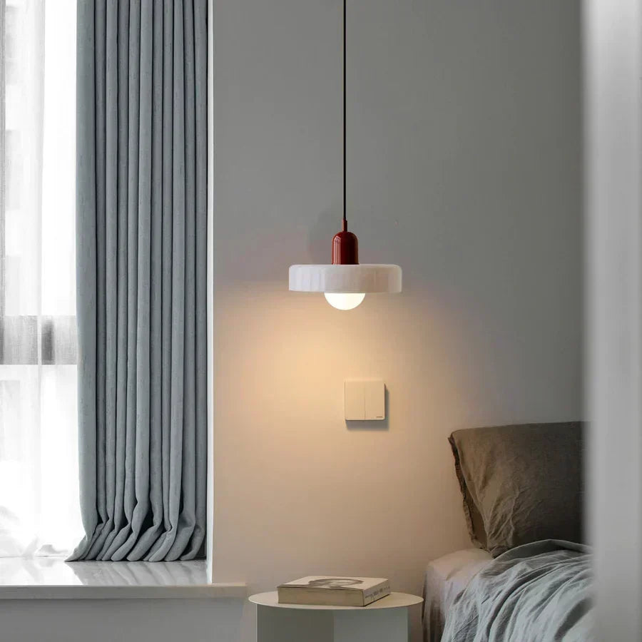 Lampada a sospensione in vetro soffiato stile scandinavo