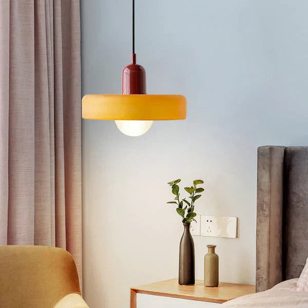 Lampada a sospensione in vetro soffiato stile scandinavo