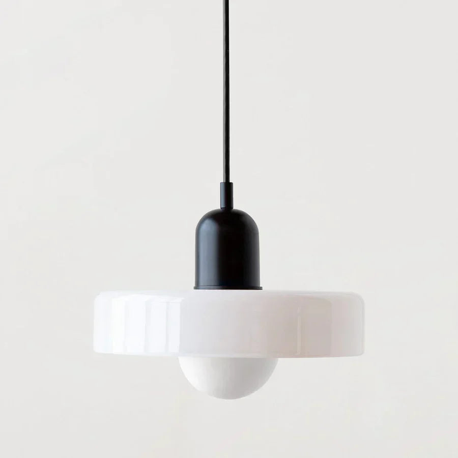 Lampada a sospensione in vetro soffiato stile scandinavo