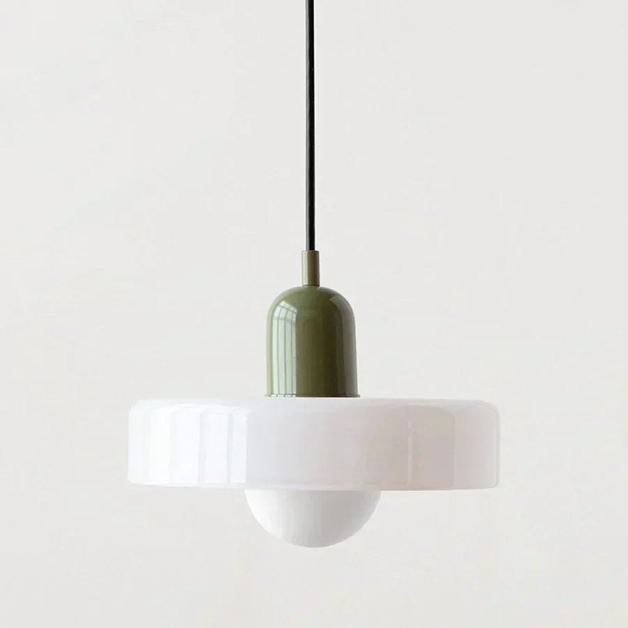 Lampada a sospensione in vetro soffiato stile scandinavo
