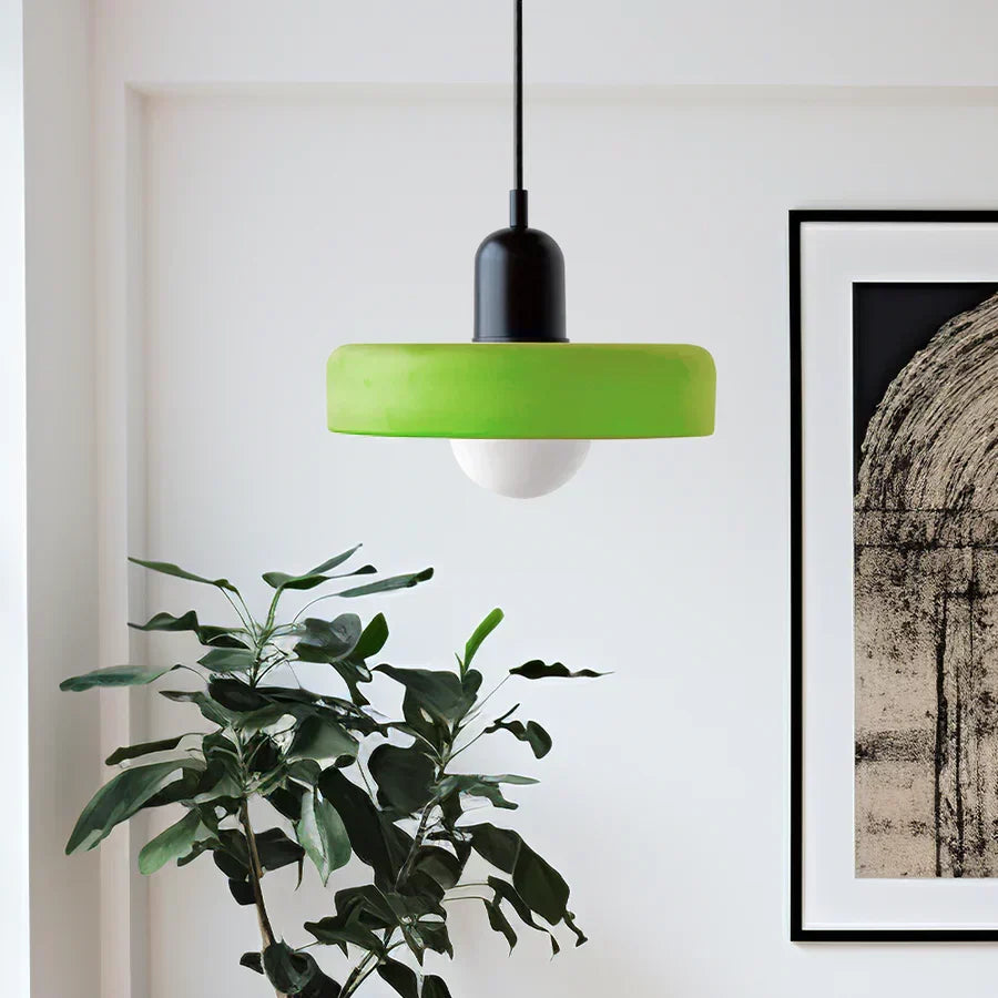 Lampada a sospensione in vetro soffiato stile scandinavo
